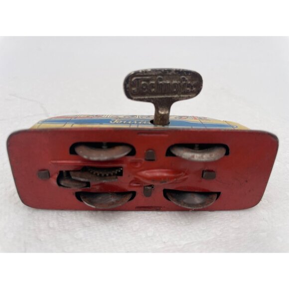 Vintage Technofix Wind-Up Touring Bus Tin Toy West Germany - Picture 6 of 6